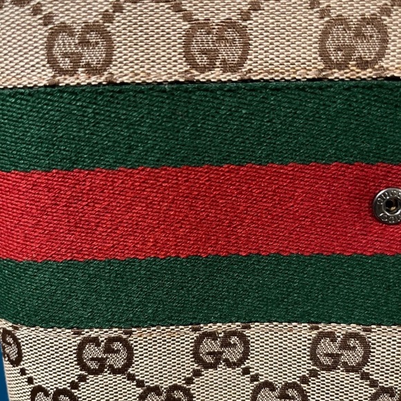 Authentic GUCCI Agenda Cover Sherry Line GG Canvas Leather. - Picture 3 of 9
